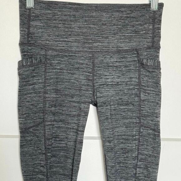 Athleta Womens Salutation Stash Pocket Tights Heathered Gray  Size S Activewear - Picture 3 of 8